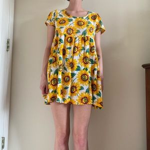 American Apparel Sunflower Baby Doll Sundress
